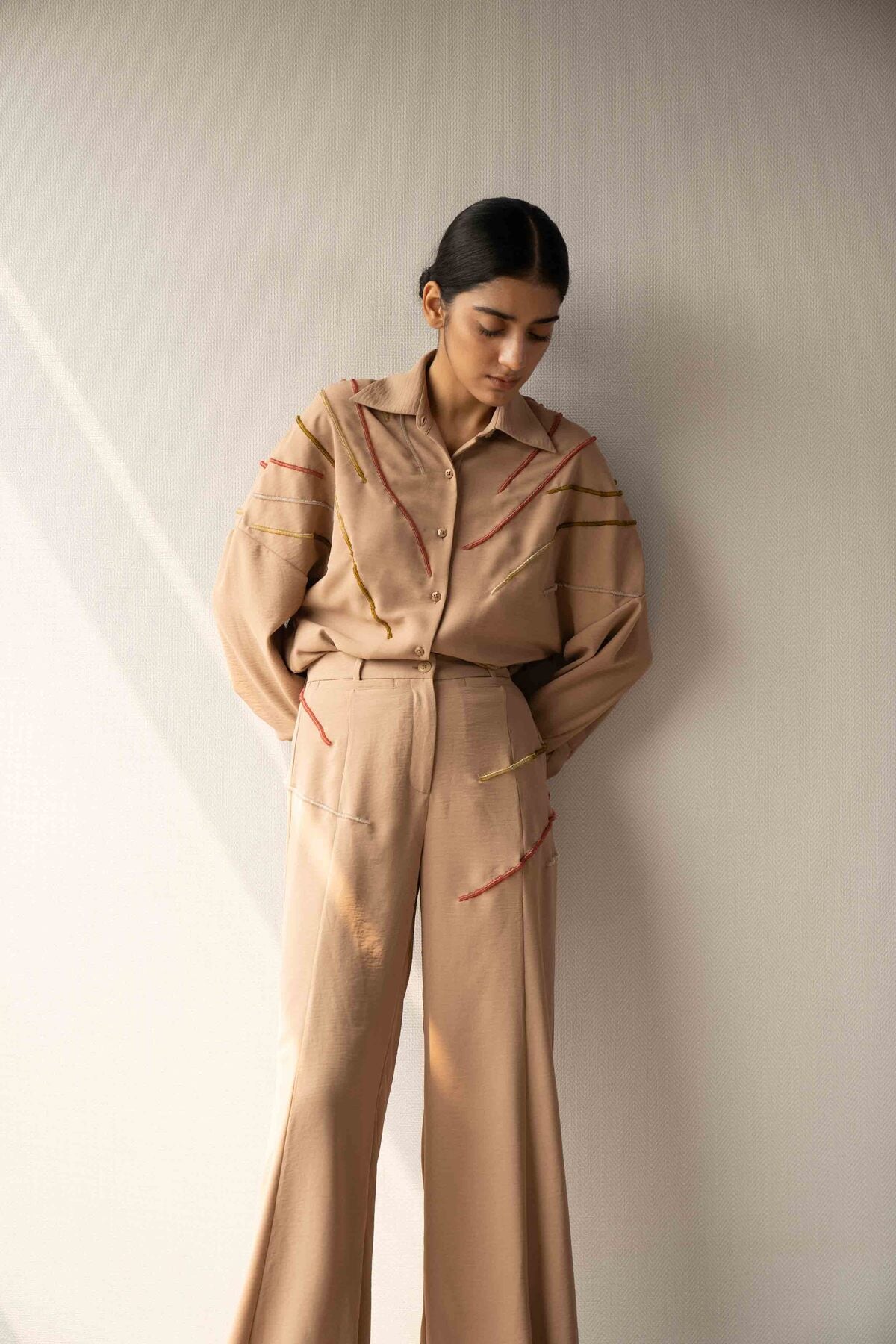 Pinch Straight Trouser