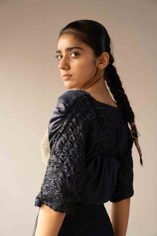 Space Blue Scrunched Set