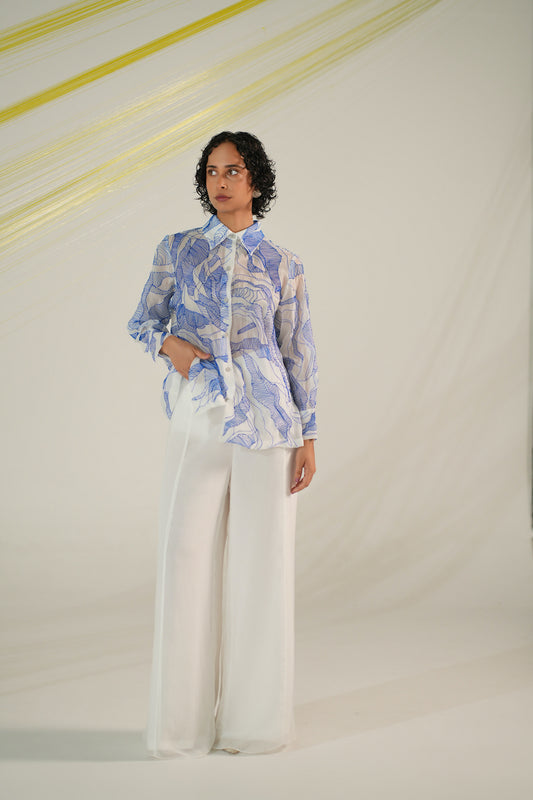 Seam Flared Trousers