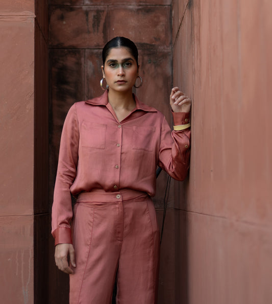 Salmon Pink Trousers