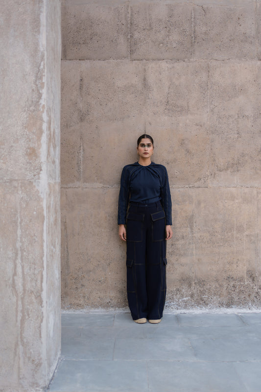 Panel Line Stitch Top