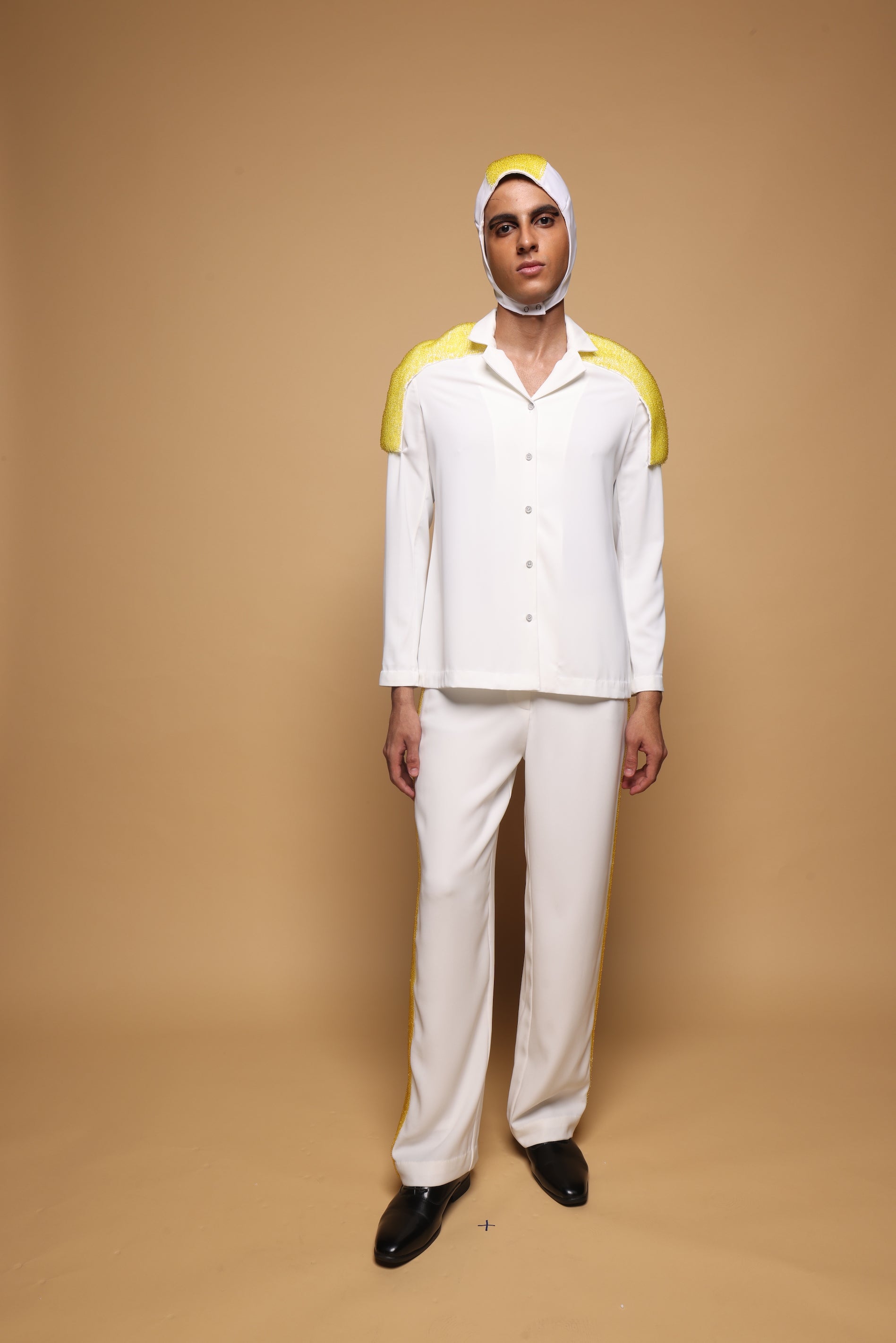 Side Textured Trousers