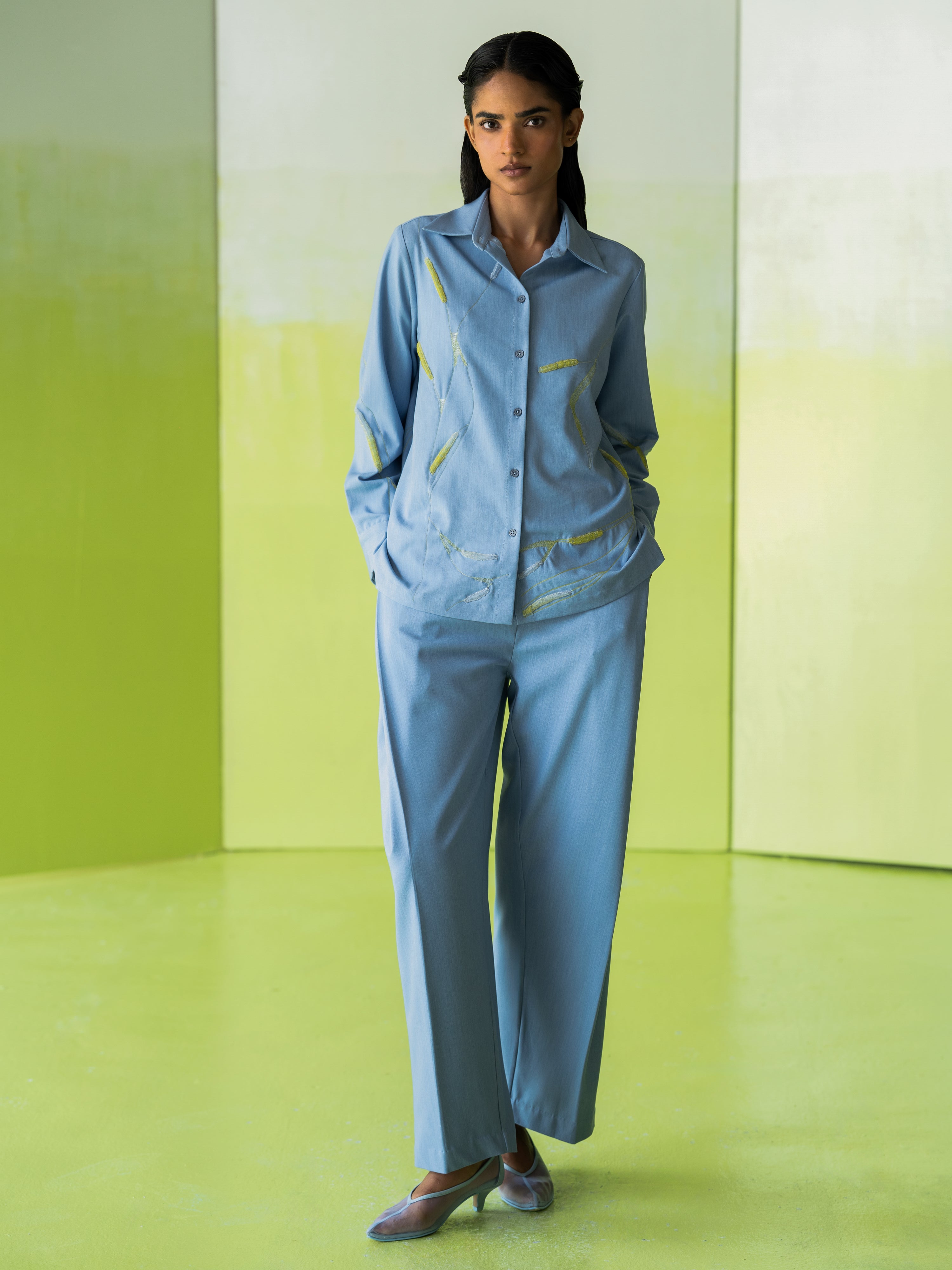 Sky Barrel Trousers