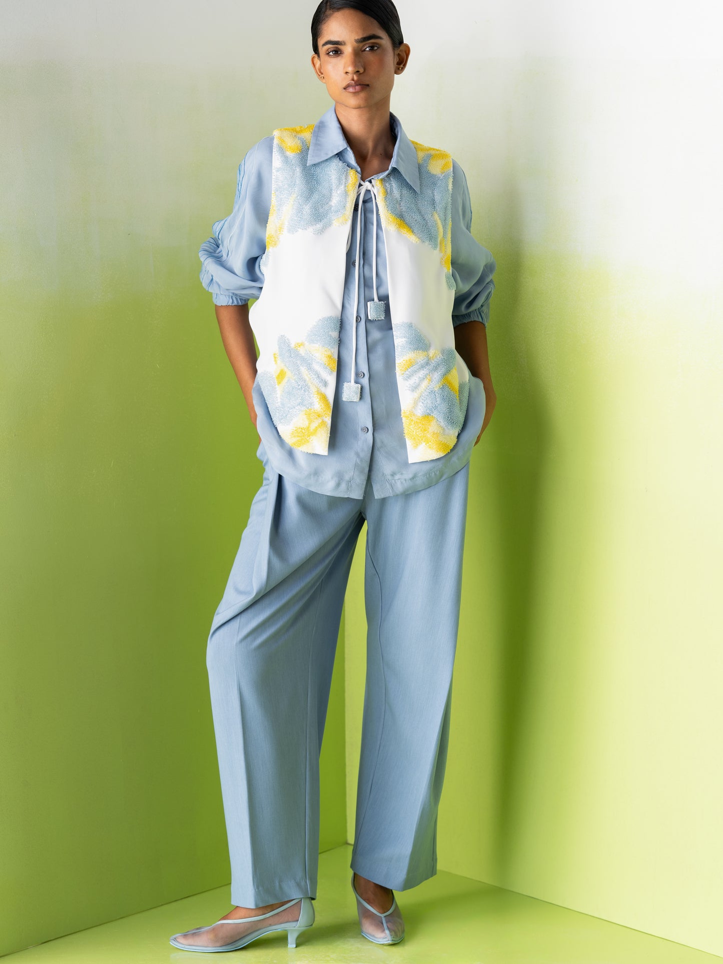 Sky Barrel Trousers
