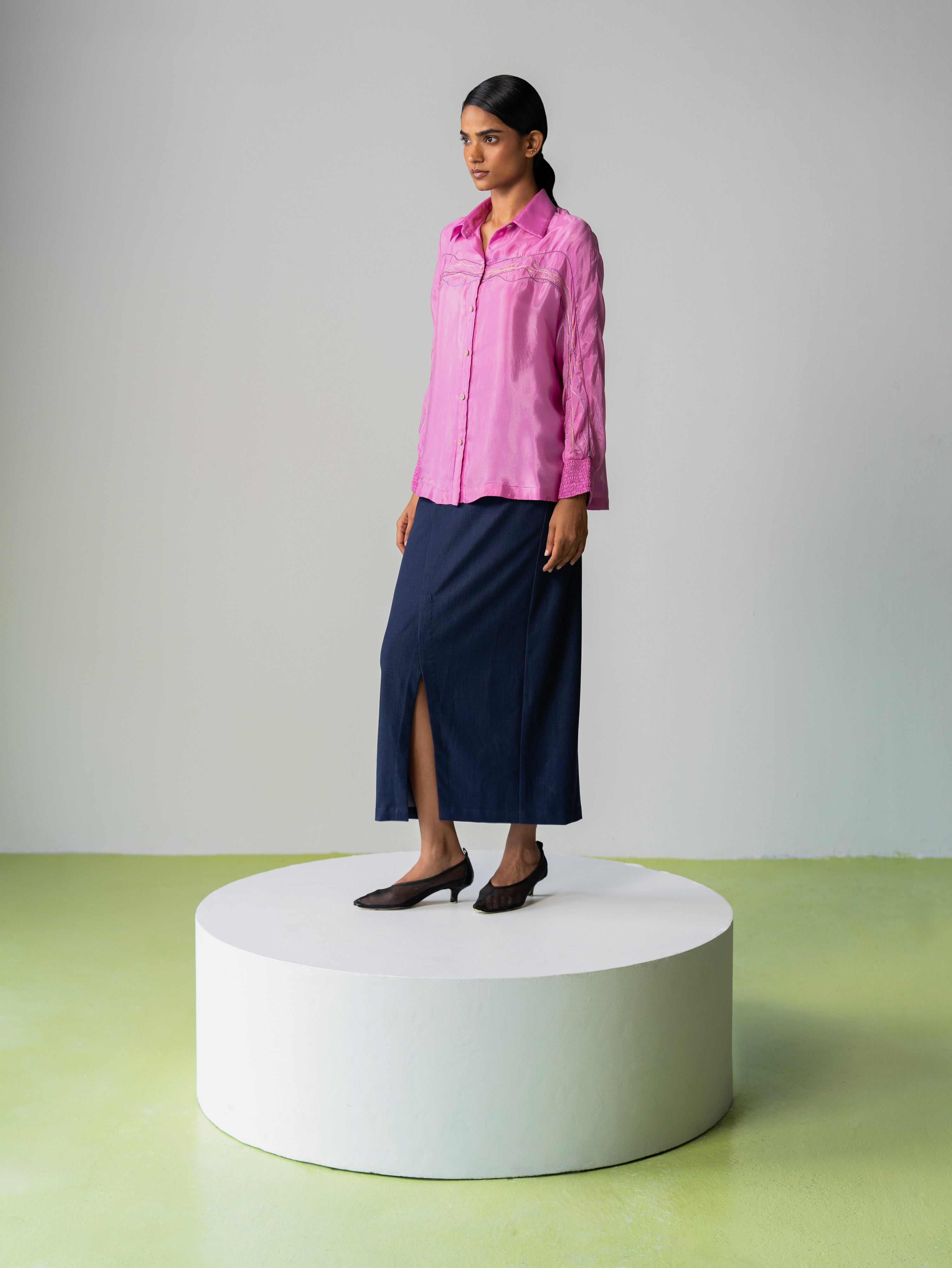 Kimono Line Shirt Set