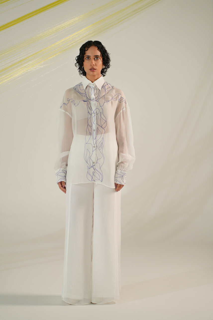 Seam Flared Trousers