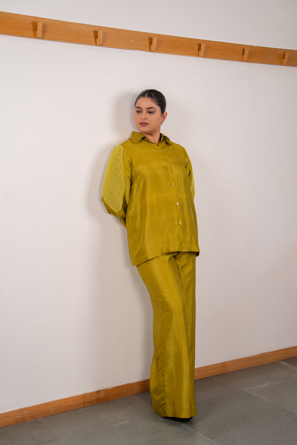 Long Crystal Shirt Set