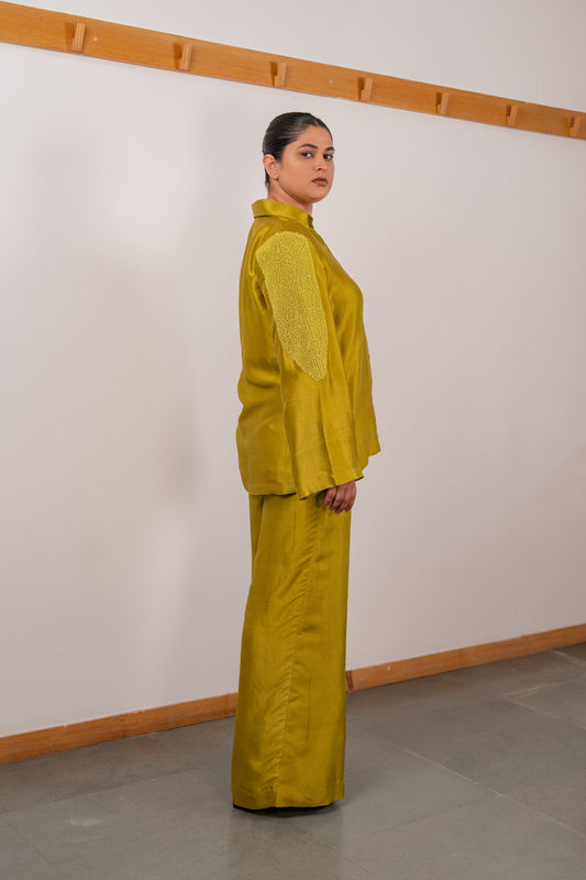 Long Crystal Shirt Set