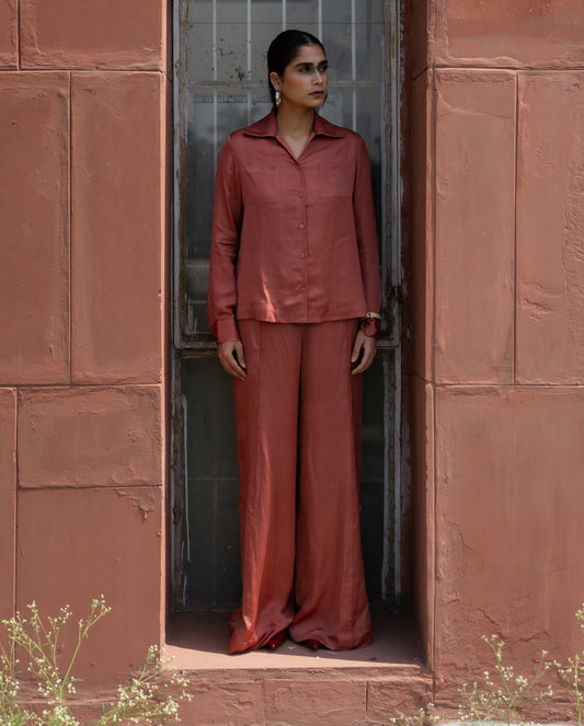 Salmon Pink Trousers
