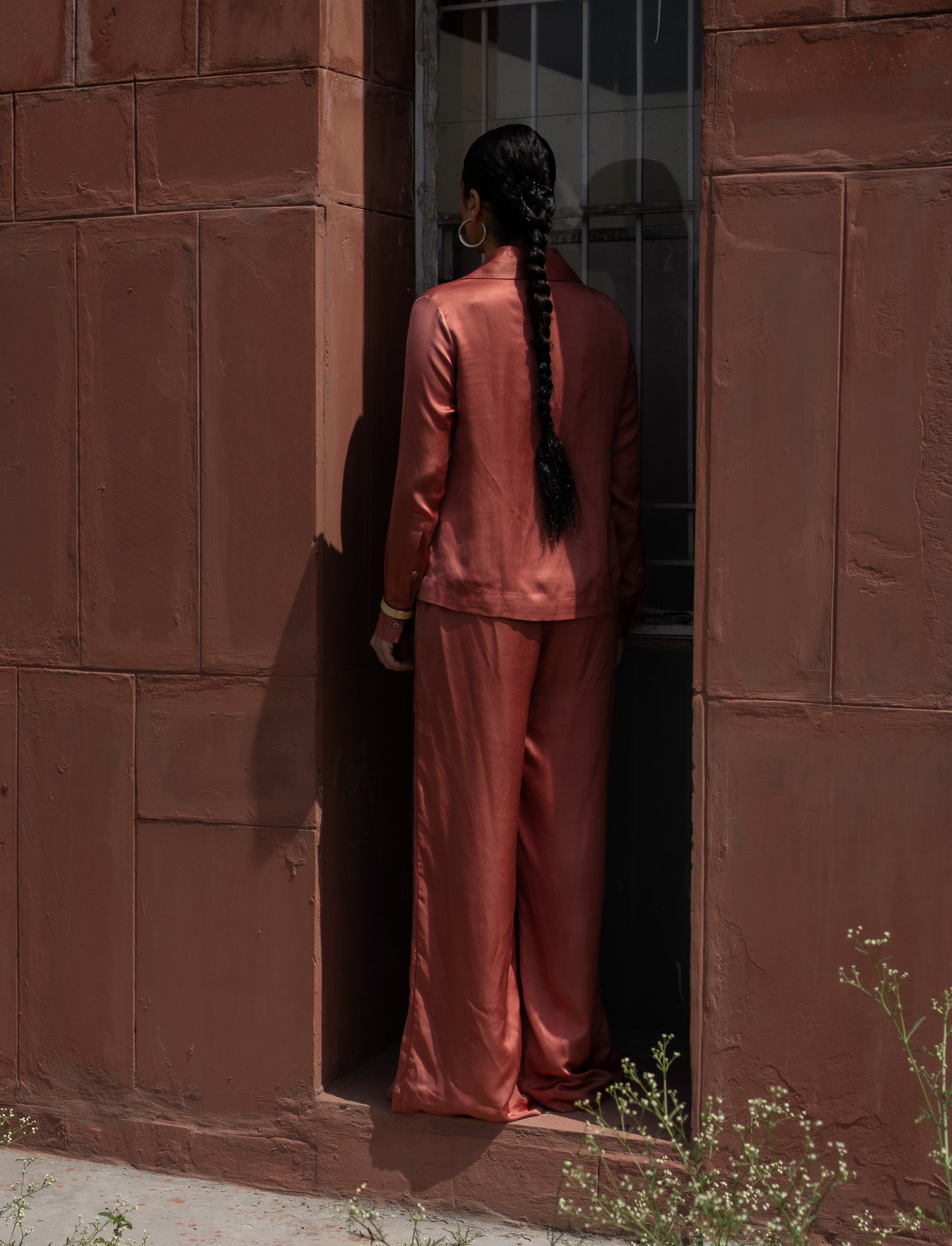 Salmon Pink Trousers