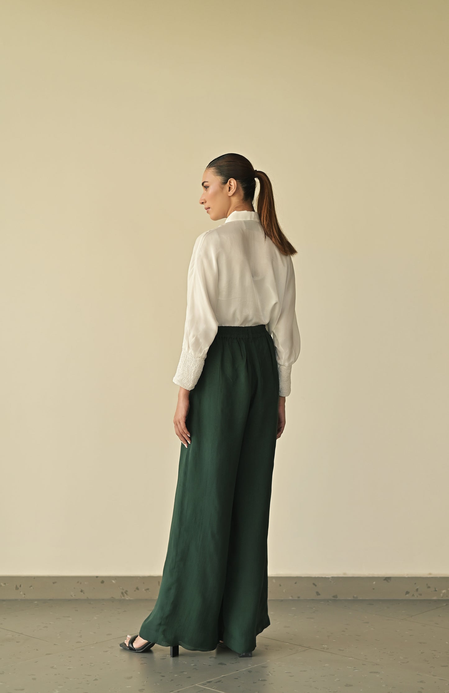 Seam Flared Trousers