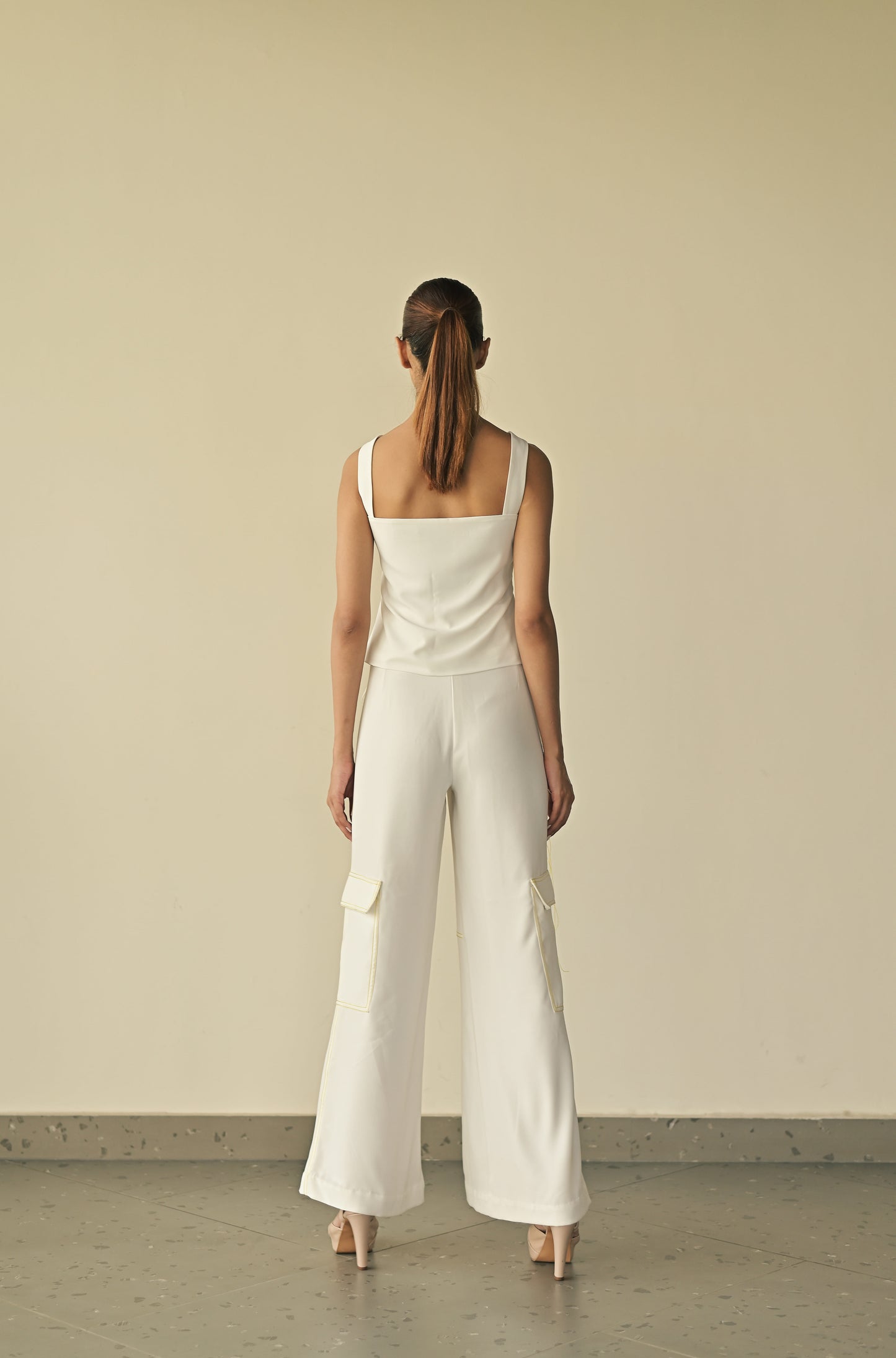 Seam Line Stitched Trousers