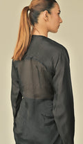 Black Sheer Empire Top