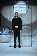 Side Textured Trousers