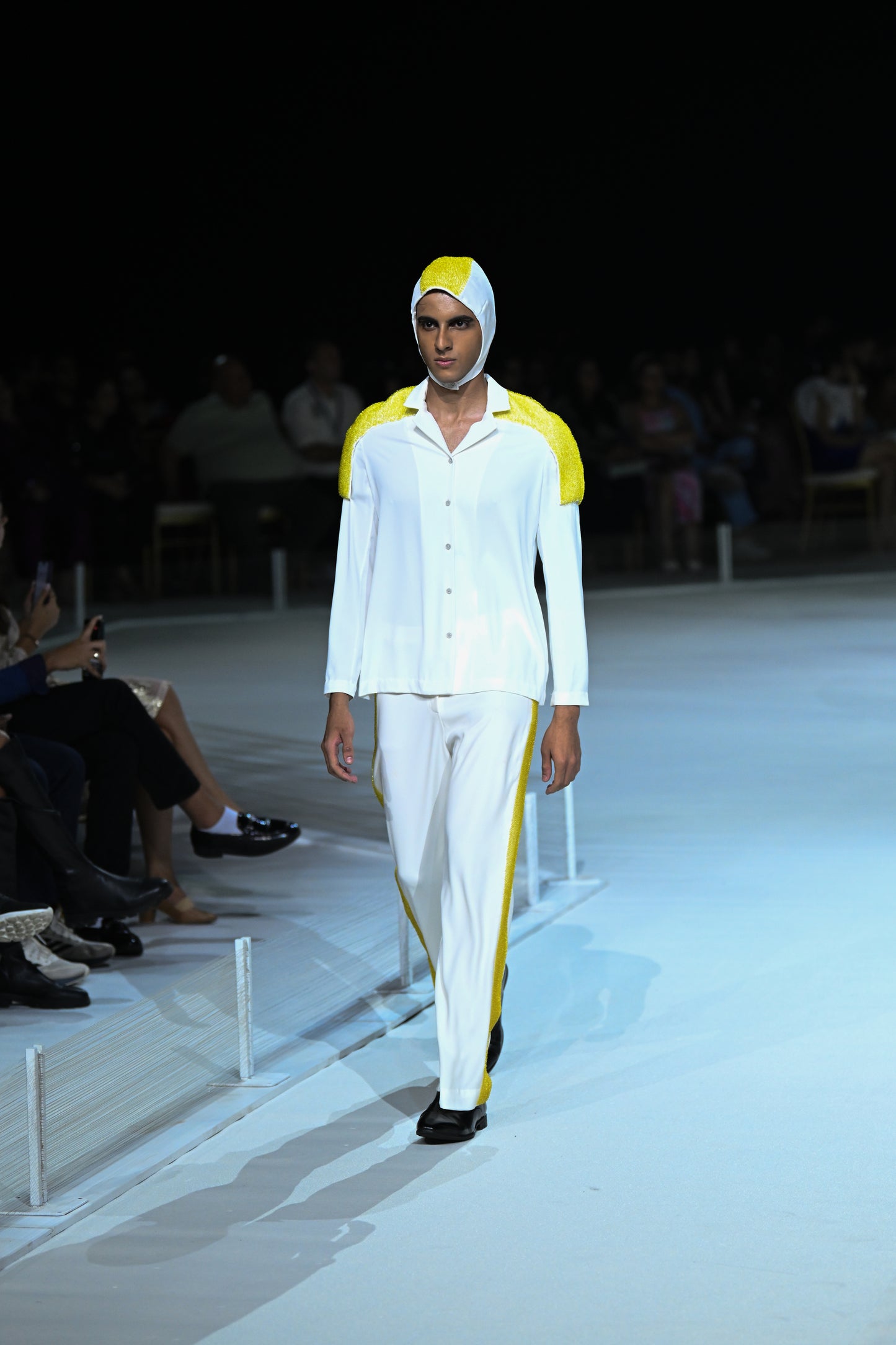 Side Textured Trousers