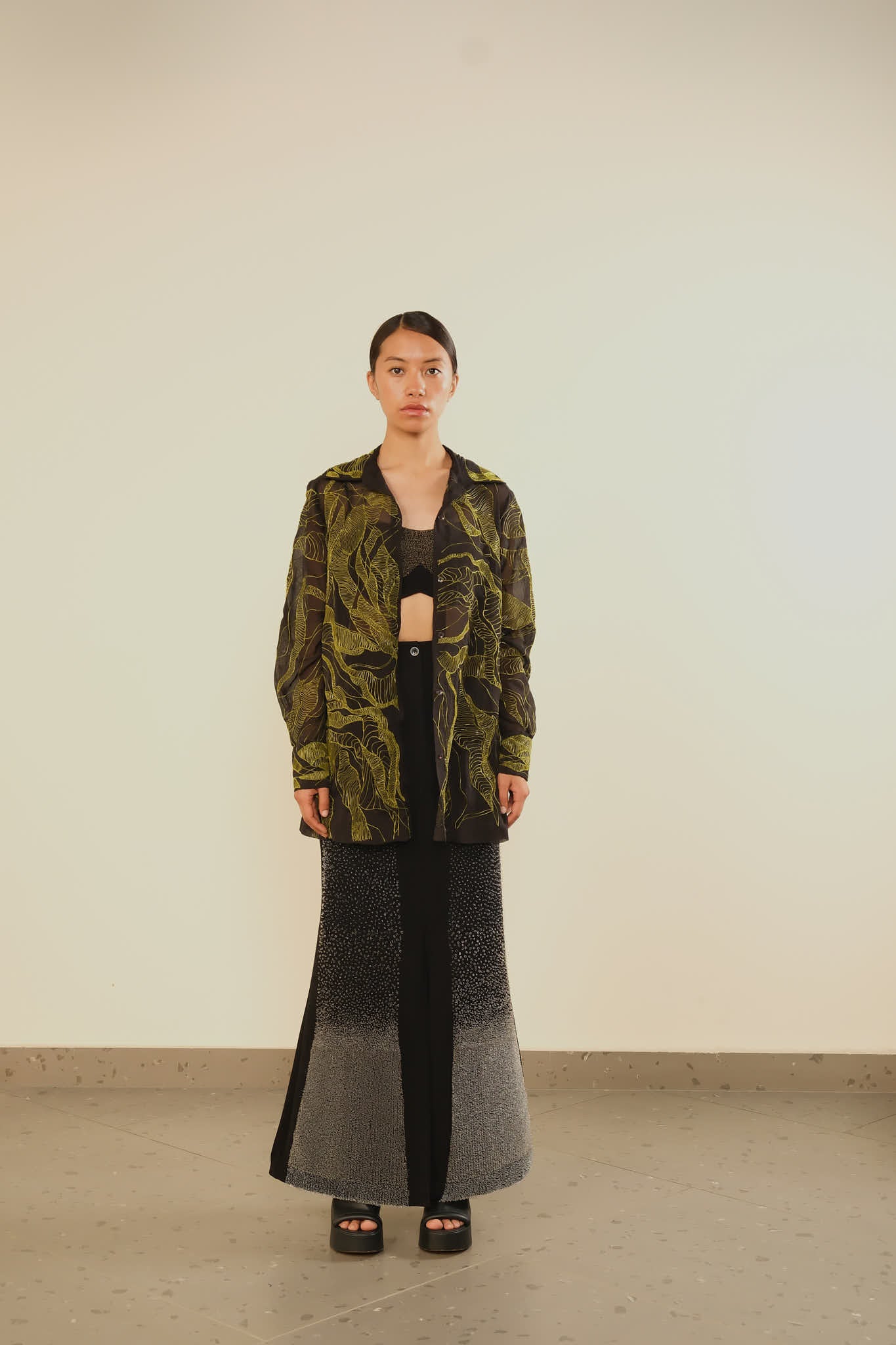 Gradient Meteor Skirt